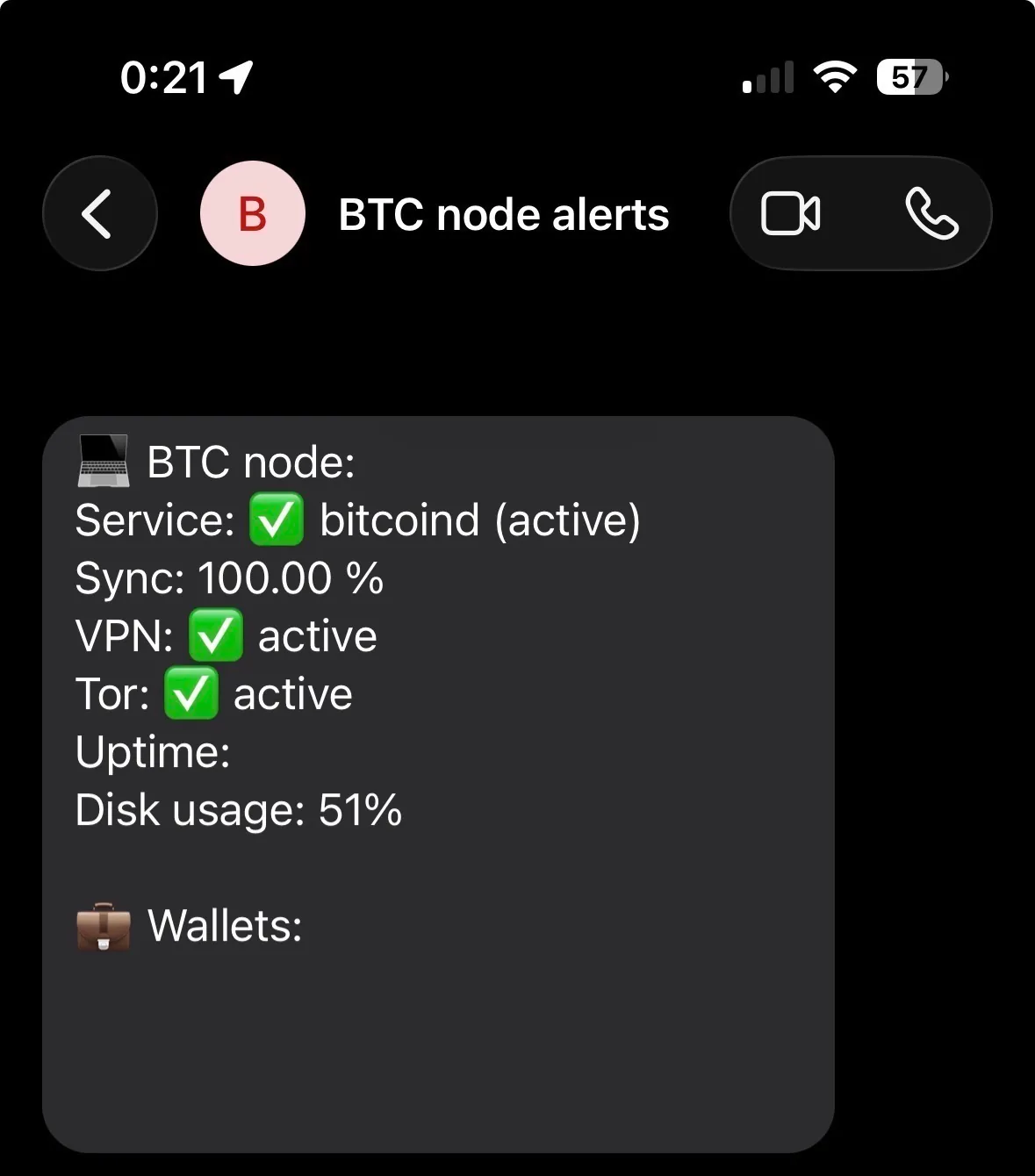 Daily Signal Notification